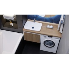 Столешница шатанэ 120 см без отверстий, тумба слева Velvex Klaufs StKLA.120.61.TL.IL-617