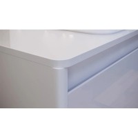 Столешница белый 120 см без отверстий, тумба справа Velvex Klaufs StKLA.120.60.TP.MH-216.616