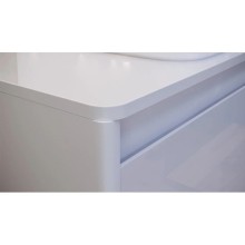 Столешница белый 120 см без отверстий, тумба справа Velvex Klaufs StKLA.120.60.TP.MH-216.616