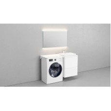 Столешница белый 120 см без отверстий, тумба справа Velvex Klaufs StKLA.120.60.TP.MH-216.616