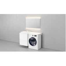 Столешница белый 120 см без отверстий, тумба слева Velvex Klaufs StKLA.120.60.TL.MH-216.616