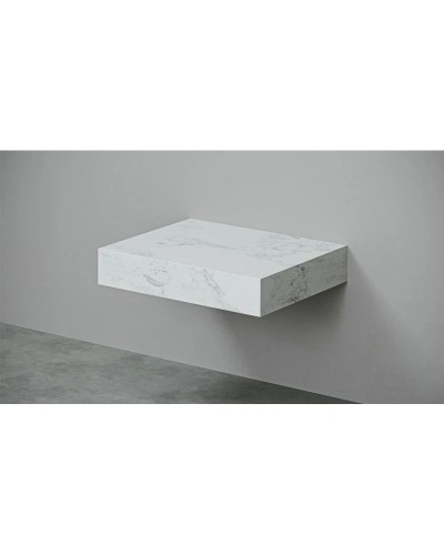 Столешница белый мрамор 60 см без отверстий Velvex Unique Unit st.UNI.60-630