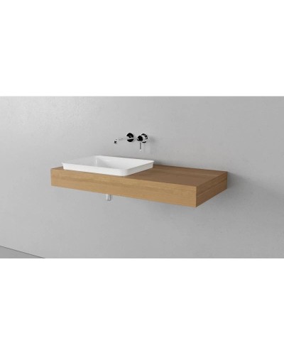 Столешница дуб французский 100 см без отверстий Velvex Unique Unit st.UNI.100-67