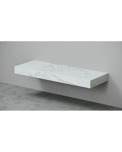 Столешница белый мрамор 140 см без отверстий Velvex Unique Unit st.UNI.140-630