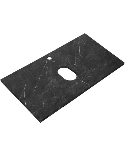 Столешница 80 см Marmo Nero Opaco Belbagno KEP-80-MNO