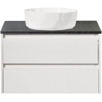 Столешница 80 см Marmo Nero Opaco Belbagno KEP-80-MNO-W0