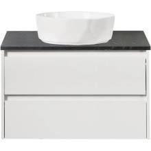 Столешница 90 см Marmo Nero Opaco Belbagno KEP-90-MNO-W0