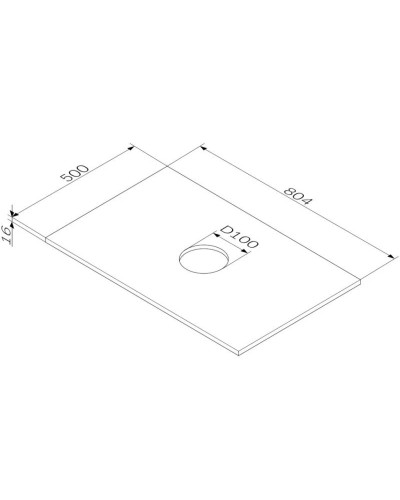 Столешница 80,4 см белый глянец Am.Pm Func M8FST0801WG