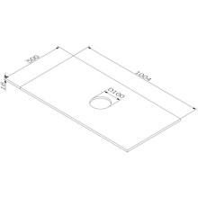 Столешница 100,4 см белый глянец Am.Pm Func M8FST1001WG