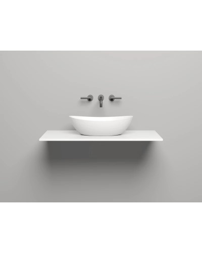 Столешница 100 см белый матовый Salini S-Stone Costa 200122M