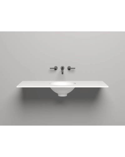 Столешница 120 см белый матовый Salini S-Stone Costa 200123M