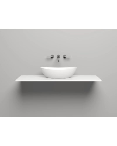 Столешница 120 см белый матовый Salini S-Stone Costa 200123M