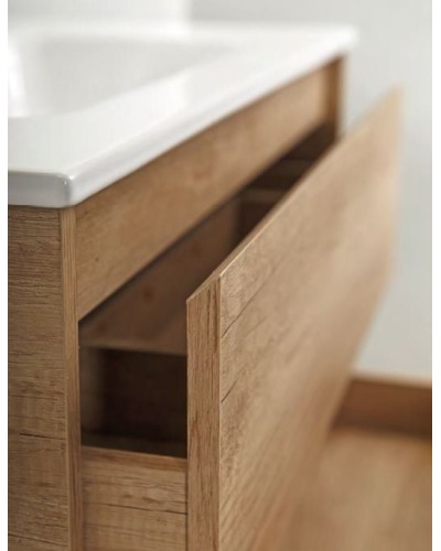 Тумба под раковину BelBagno Kraft 80 KRAFT-800-2C-SO-RT подвесная Rovere Tabacco