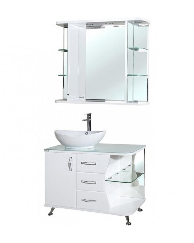 Тумба под раковину Bellezza Рио 90 L 4633615142016 Белая