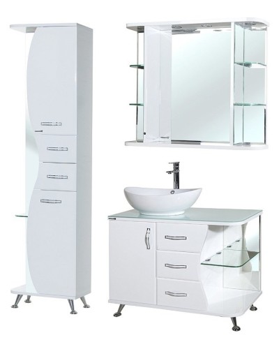 Тумба под раковину Bellezza Рио 90 L 4633615142016 Белая