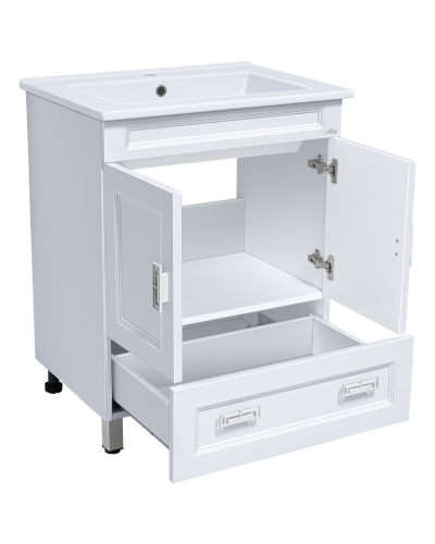 Дива - 85 Тумба белая с 1 ящ.