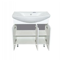 Лаванда -100 Тумба прямая белая