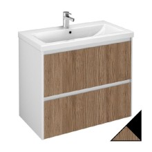 Тумба под раковину Velvex Klaufs 80 tpKLA.80.2Y-617.217 подвесная Черный+дерево