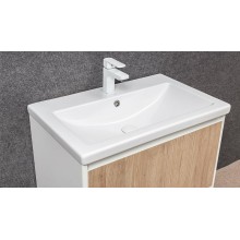 Тумба под раковину Velvex Klaufs 70 tnKLA.70.2Y-617.216 подвесная Белый+дерево