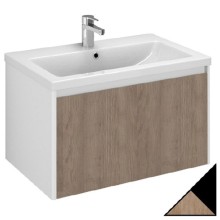 Тумба под раковину Velvex Klaufs 70 tpKLA.70.1Y-617.217 подвесная Черный+дерево