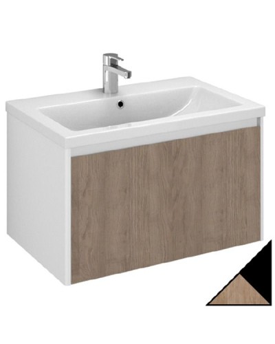 Тумба под раковину Velvex Klaufs 70 tpKLA.70.1Y-617.217 подвесная Черный+дерево