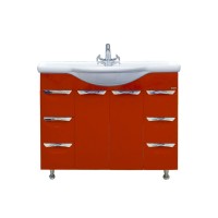 Жасмин -102 Тумба 6 ящ. красная эмаль