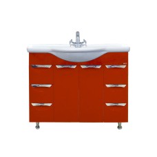 Жасмин -102 Тумба 6 ящ. красная эмаль