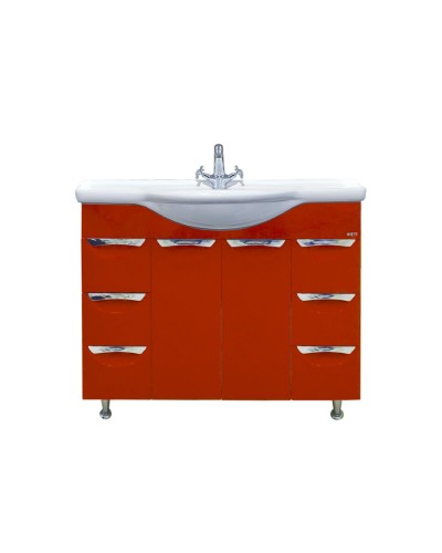 Жасмин -102 Тумба 6 ящ. красная эмаль