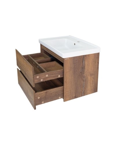 Dallas - 70 Тумба подвесная 2 ящ. ДСП (Дуб Галифакс)