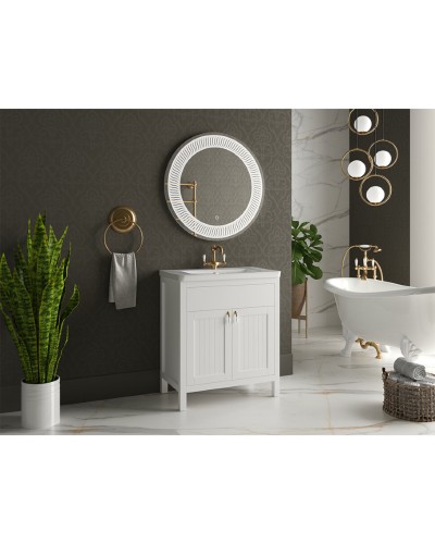 Адель - 80 Тумба 1 ящ. белая эмаль