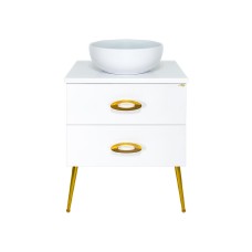 Маргарет - 60 Тумба напольная с 2 ящ. золот. фурн.