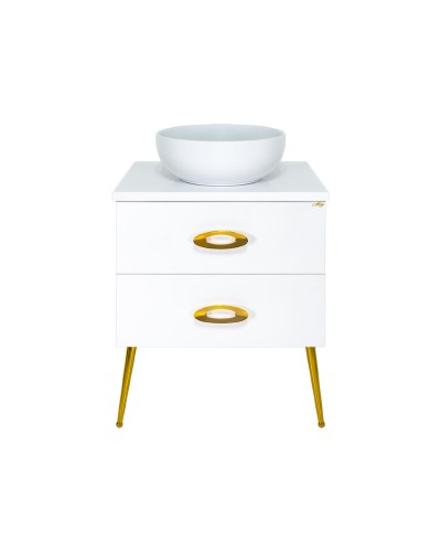 Маргарет - 60 Тумба напольная с 2 ящ. золот. фурн.