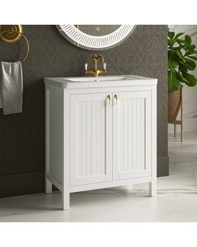 Адель - 60 Тумба прямая белая эмаль