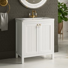 Адель - 70 Тумба прямая белая эмаль