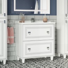 Версаль - 80 Тумба с 2 ящ. белая матовая