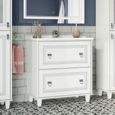 Версаль - 80 Тумба с 2 ящ. белая матовая