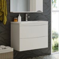 Атлантик - 80 Тумба подвесная с 2 ящ. закруг. края