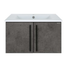 ROCK - 75 Тумба прямая подвесная темно-серый (Чикаго) ЛДСП