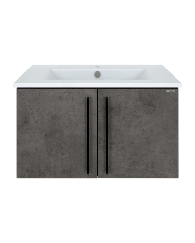 ROCK - 75 Тумба прямая подвесная темно-серый (Чикаго) ЛДСП