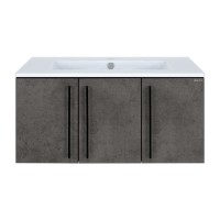 ROCK - 90 Тумба прямая подвесная темно-серый (Чикаго) ЛДСП