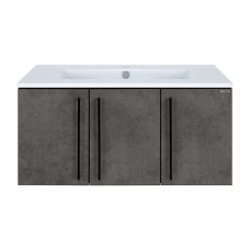 ROCK - 90 Тумба прямая подвесная темно-серый (Чикаго) ЛДСП