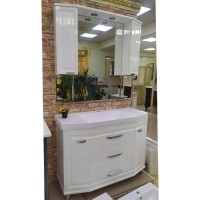 Терра -110 Тумба с 3 ящ. белая