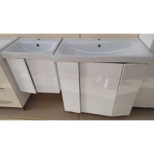 Лира - 80 Тумба прямая напольная белая эмаль с отталкив.