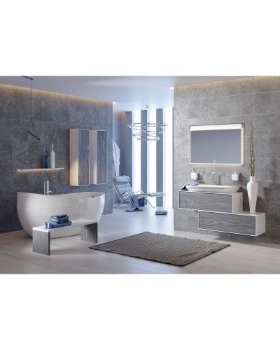 Тумба под раковину Aqwella 5 Stars Genesis 120 GEN0112MG подвесная Миллениум серый