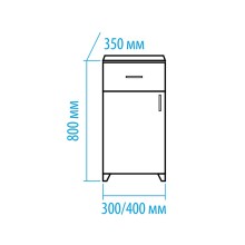 Люси - 40 с Б/К тумба напольная