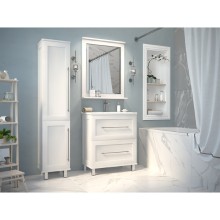 Марта -100 Тумба напольная 2 ящ. белая эмаль (глянец)