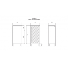 Люси - 40 Тумба напольная левая