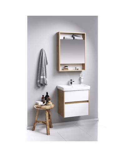 Тумба под раковину Aqwella Сити Т6м/DB 60 CI0106DB Дуб балтийский