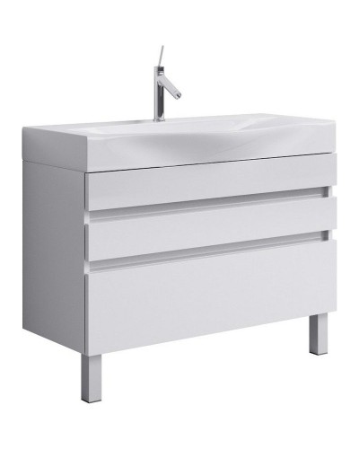 Тумба под раковину Aqwella 5 Stars Бергамо 100 Ber.01.10/n/W Белая