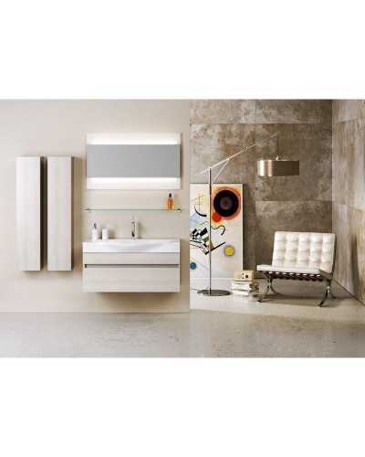 Тумба под раковину Aqwella 5 Stars Бергамо 80 Ber.01.08/A подвесная Акация